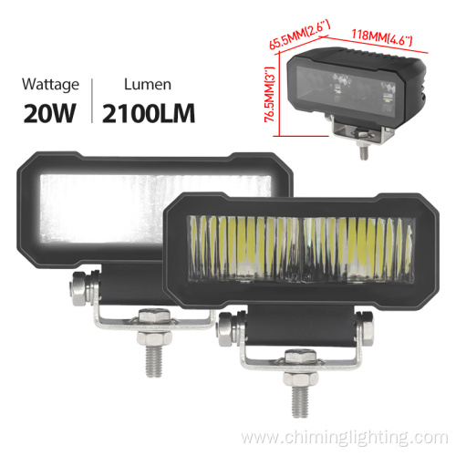 12V 24V Car External Lamp 24W Flood Beam Driving Work Light Led Bar Truck Car Work Light